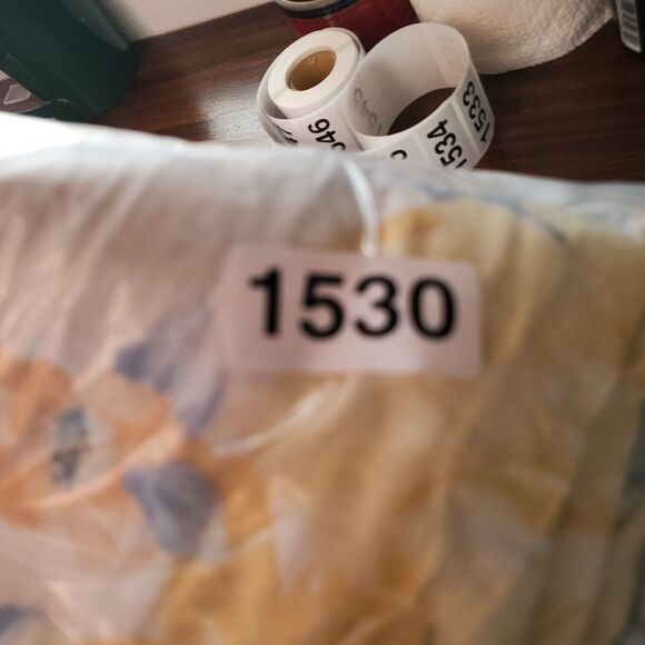 Abercrombie Fitch Dress Small Midi Maxi Yellow Blue Floral Flowy Linen Sundress - Picture 7 of 7